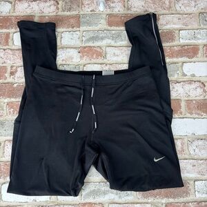 nike dri fit running leggings xl womens Athletic Athleisure Black Reflectors